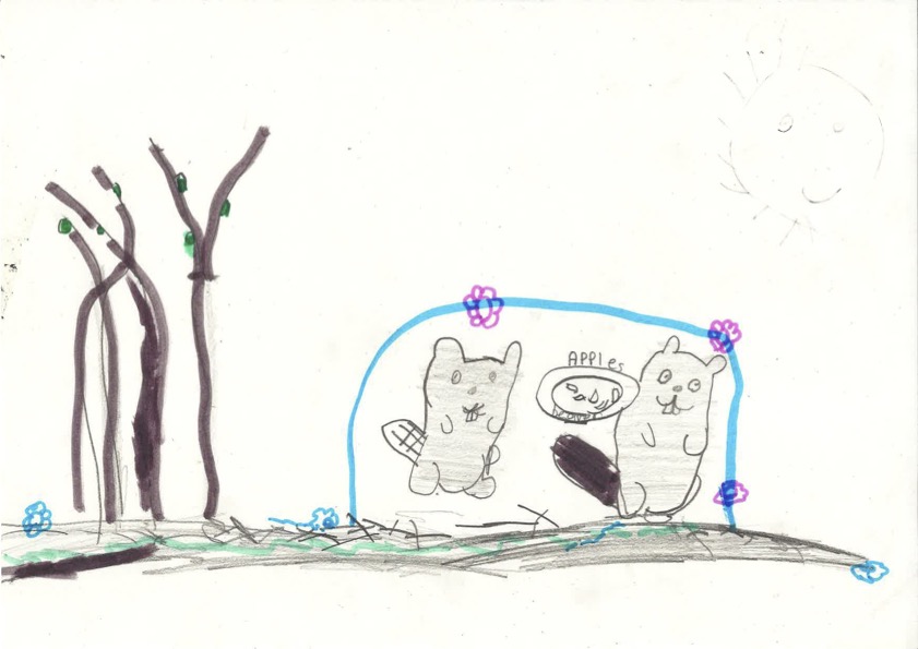 Beavers in their House